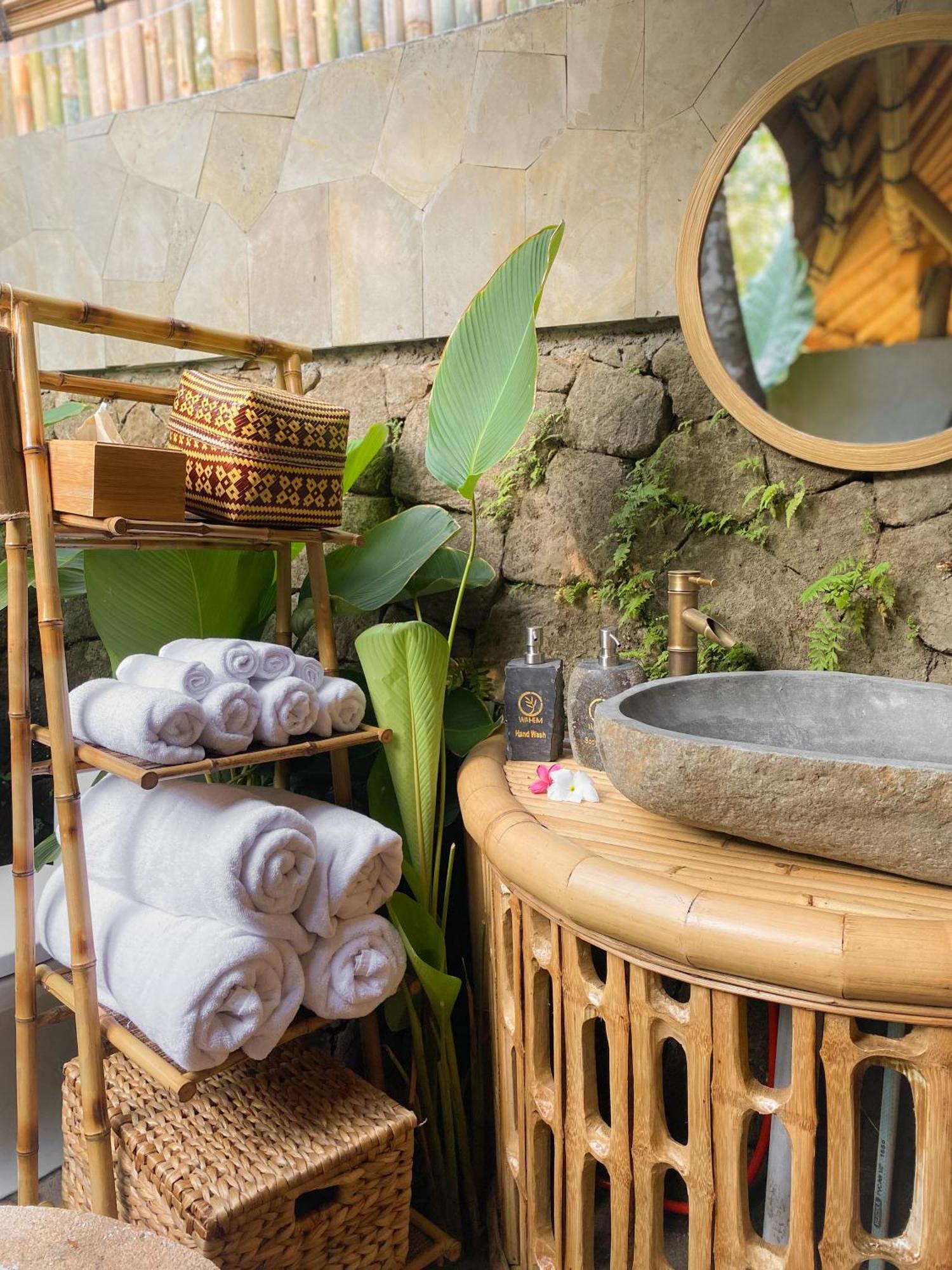 Wahem Eco Bamboo - Magical Bamboo House Ubud Bali Villa Exterior photo