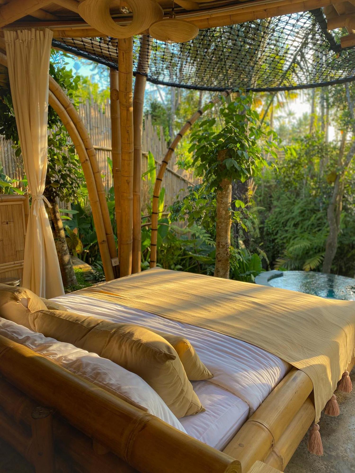 Wahem Eco Bamboo - Magical Bamboo House Ubud Bali Villa Exterior photo
