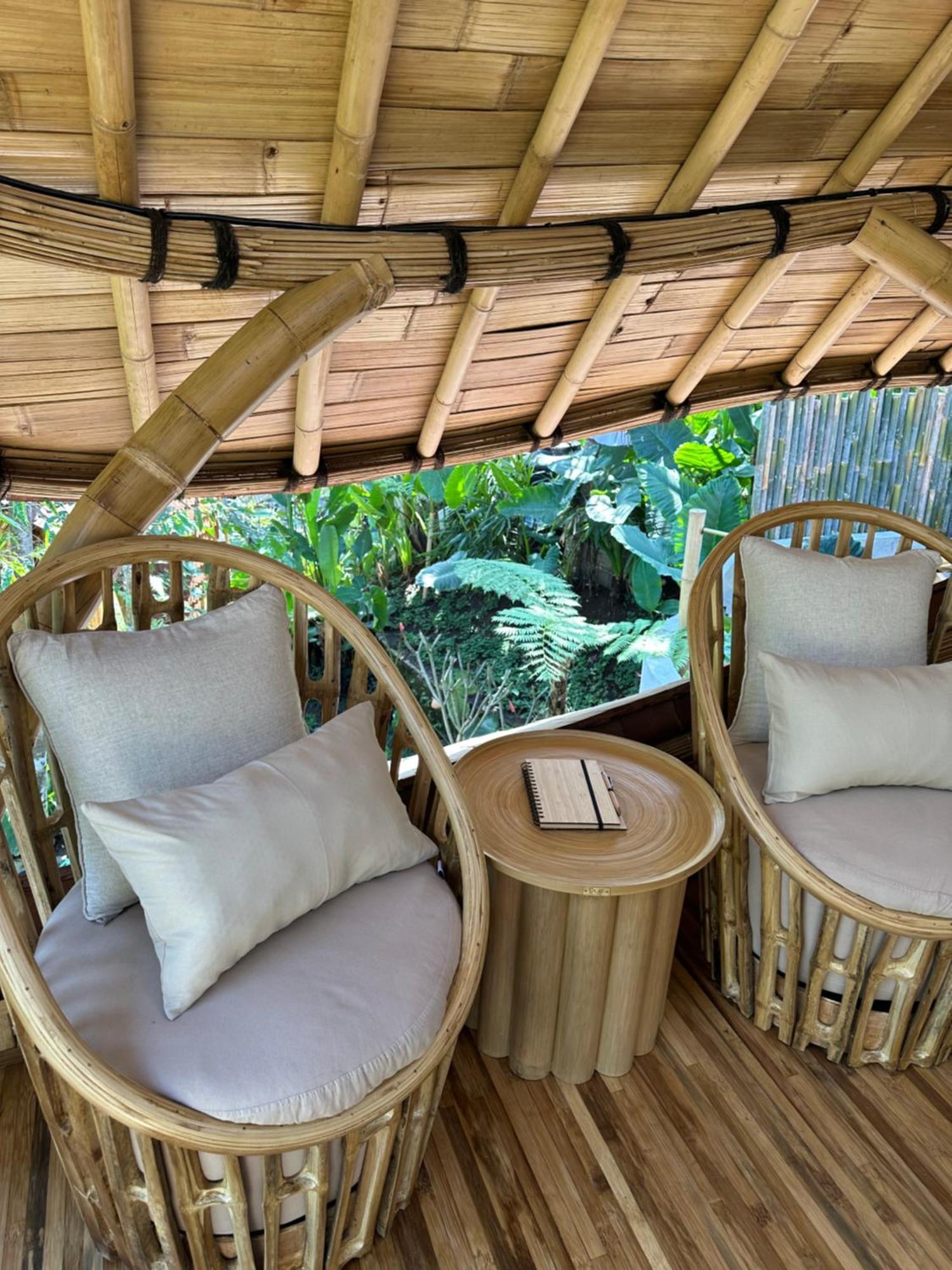 Wahem Eco Bamboo - Magical Bamboo House Ubud Bali Villa Exterior photo