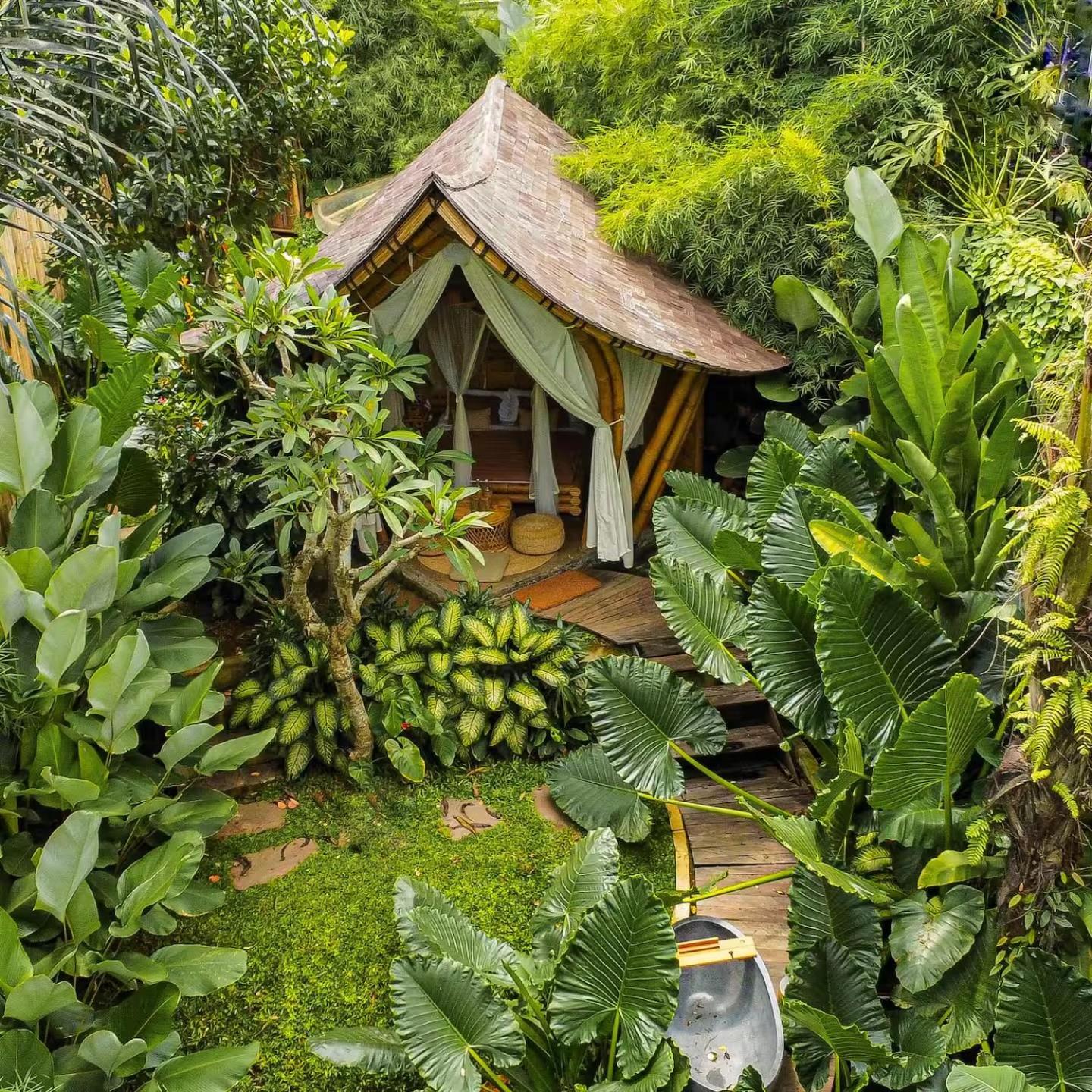 Wahem Eco Bamboo - Magical Bamboo House Ubud Bali Villa Exterior photo