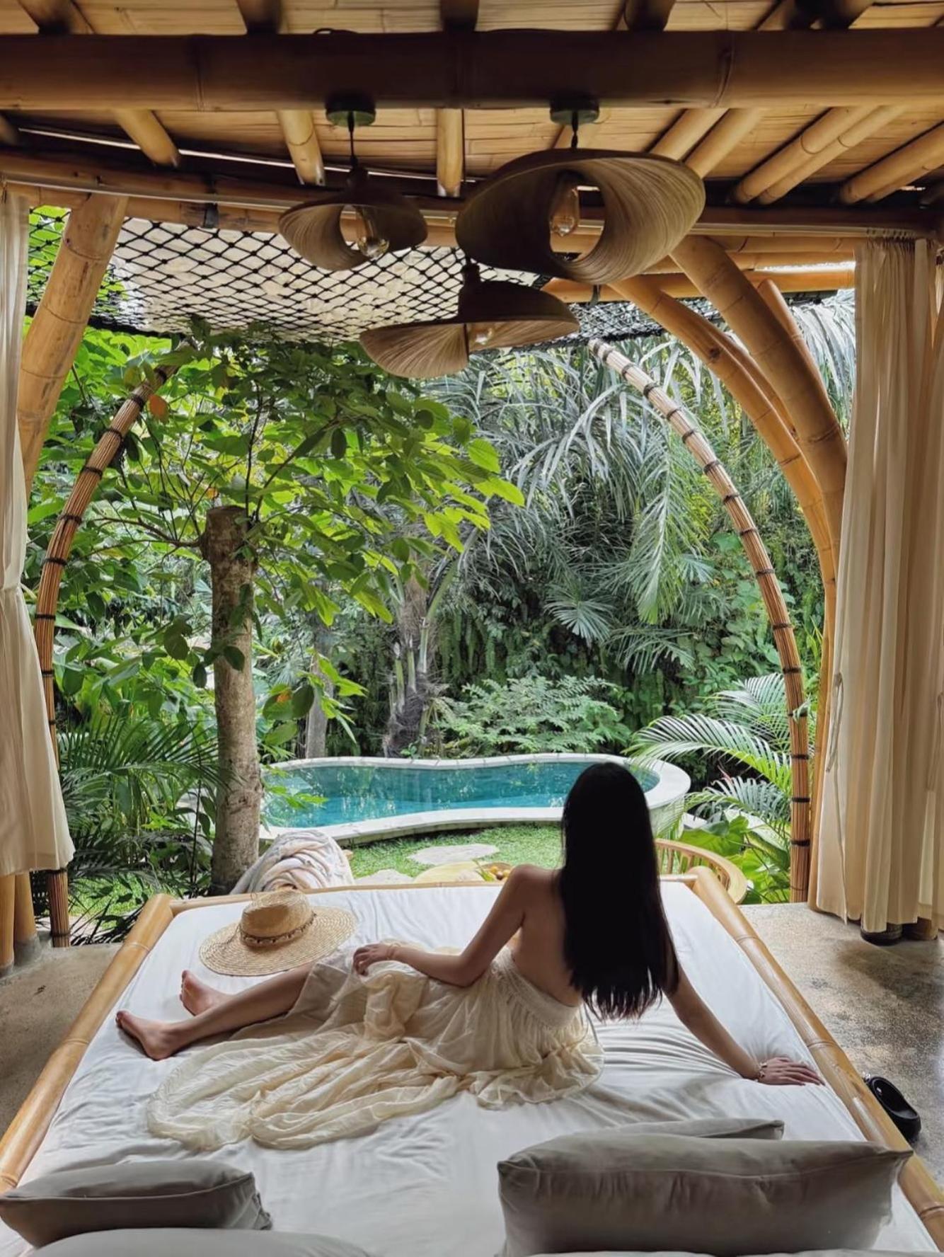 Wahem Eco Bamboo - Magical Bamboo House Ubud Bali Villa Exterior photo